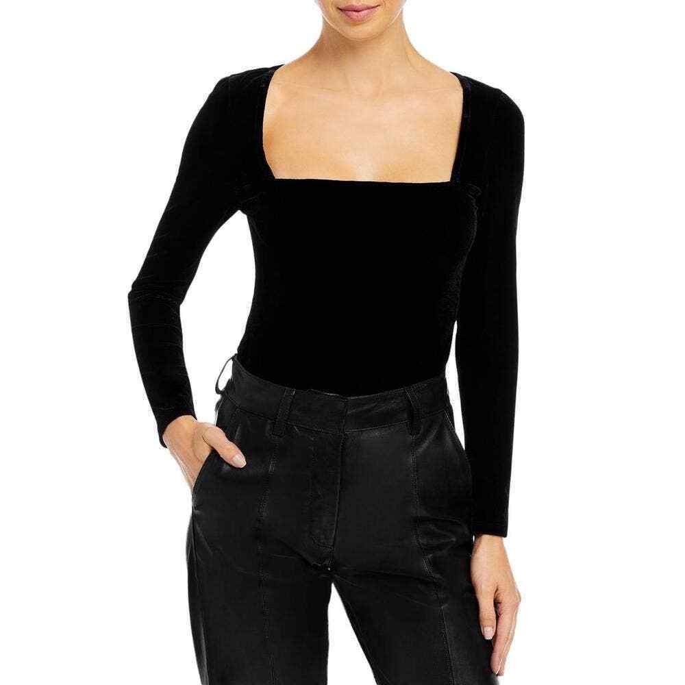 n: Philanthropy Size Small Black Velvet Top